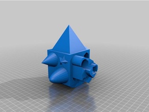 equere geometrik 3d baskı 3d print model - Mito3D