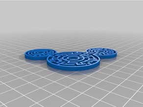 mon personnalisés labyrinthe mickey générateur jouets & jeux personnalisé 3d print model - Mito3D