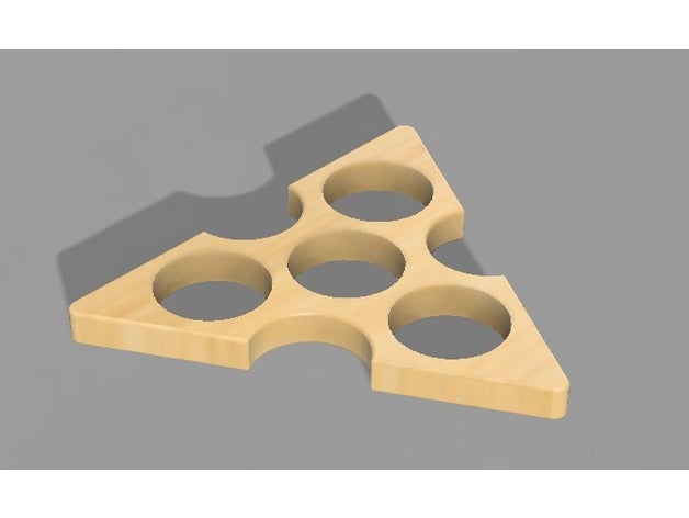 tri-ángulo de fidget mano spinner La impresión en 3d fresco diseño juguete fusion360 fusion 360 3D print model - Mito3D