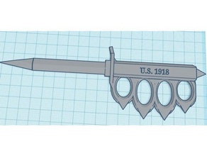 ww1 1918 trincea coltello scansioni & repliche millitary 3d print model - Mito3D