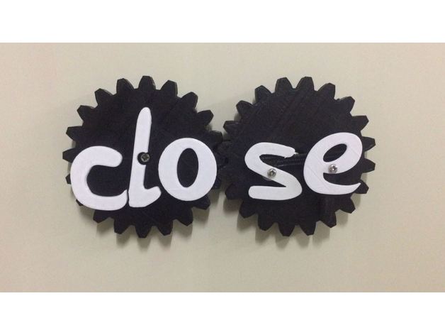 open close sign board 3d printers 3D print model - Mito3D