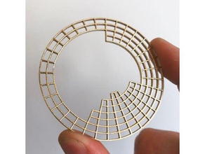circulaire de la table périodique bijoux chimique chimie éléments tableau science 3d print model - Mito3D