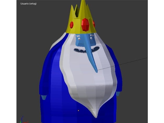 buz Kral ikiz sanat macera zamanı hora Tulum Kralı rey hielo 3D print model - Mito3D