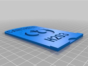 copy pass councelor thin 3d printing 3d print model - Mito3D