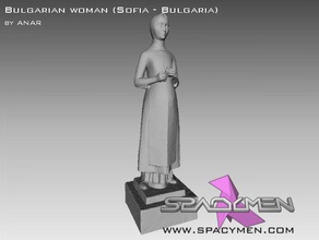 Bulgar kadın Sofya - Bulgaristan tarama ve kopyaları sistemleri uygulamaları heykel 3d print model - Mito3D