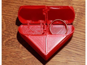 Sevgililer kalp interaktif sanat valentine 3d print model - Mito3D