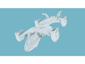 une nave portadora parte de 10mm vehículos la ciencia ficción wargames 3d print model - Mito3D