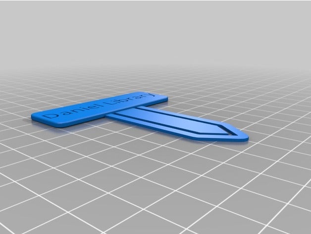 daniel library bookmark office customized 3D print model - Mito3D