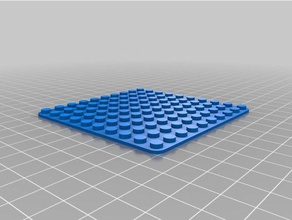 10x10 ladrillo de la placa base juguetes construcción personalizado 3d print model - Mito3D