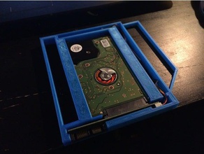 computer portatile di seconda unità adattatore vano dvd 3d print model - Mito3D