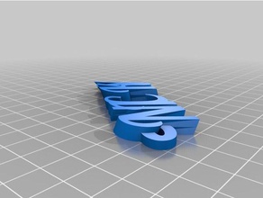 nichole Schlüsselanhänger kundengebundene 3d print model - Mito3D