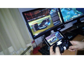 ps3 oyun klip remix verme kapasitesi bir kablolu cep telefonu denetleyicisi 3d print model - Mito3D