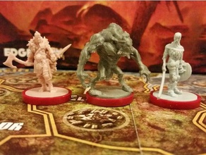 wolfman mini proxy blood rage kickstarter exclusive games boardgame miniature tabletop werewolf 3d print model - Mito3D