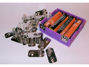 4 x aa battery holder electronics box 3d print model - Mito3D