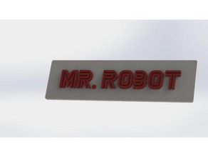 Bay robot logosu plaka işaretler ve logolar f toplum 3d print model - Mito3D