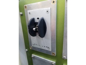 toggle switch guard - Elektronik lockout Sicherheit Schalter Knebel 3d print model - Mito3D