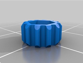 mi personalizados dedo anillo de apriete tuercas hexagonales herramientas personalizado 3d print model - Mito3D