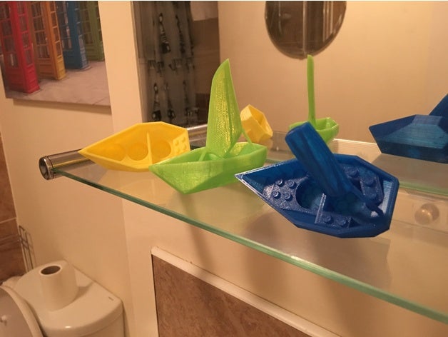 lego sailboats construction toys bath bathtub sailboat 3D print model - Mito3D