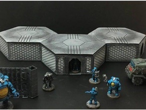 hive 15mm scale toy & game accessories architecture boardgame boardgames building bunker city discord dungeon facility future games gaming gruntz roleplaying rpg scatter terrain science fiction scifi tabletop wargame wargames wargaming warhammer 40k wayfarer tactics 3d print model - Mito3D