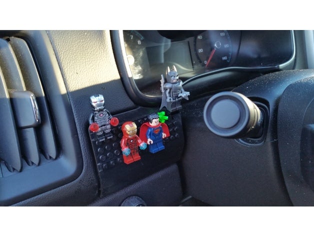 lego-Ersatz cover chevy colorado-card-Inhaber automotive chevrolet truck lego 3D print model - Mito3D