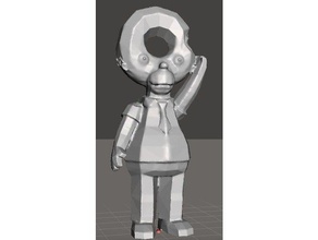 homer simpson ciambella testa persone bart hit run lisa marge simpsons video gioco personaggio dei videogiochi 3d print model - Mito3D