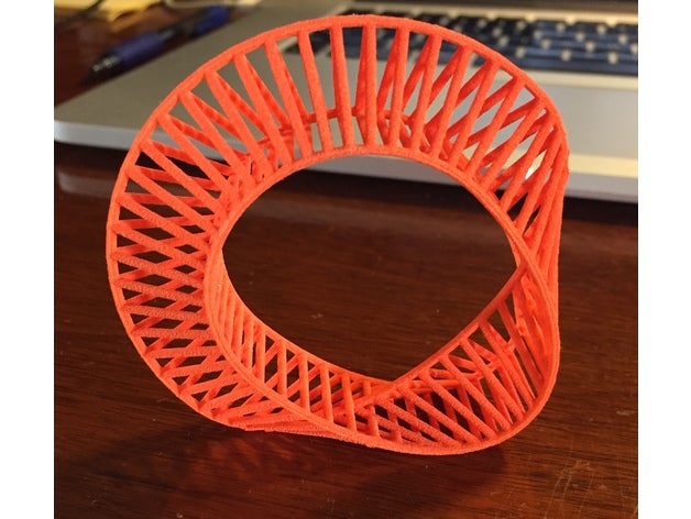 swept triangle wireframe math art 3D print model - Mito3D