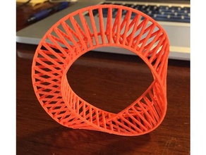 süpürüldü Üçgen Tel çerçeve matematik sanatı 3d print model - Mito3D