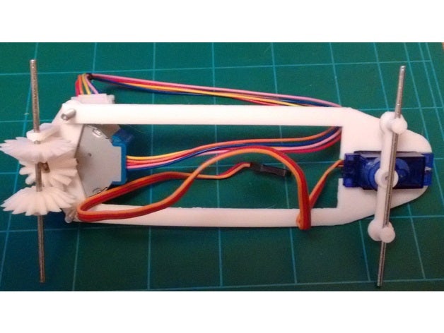 servo motor vehicle steering mount - arduino basic-kit r c Fahrzeuge 3D print model - Mito3D