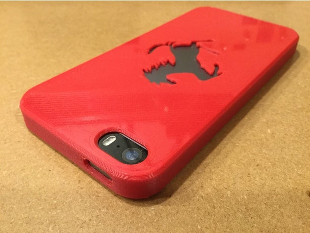 iphone 5s se ferrari durumda 3d baskı kılıfı logosu telefon durum 3D print model - Mito3D