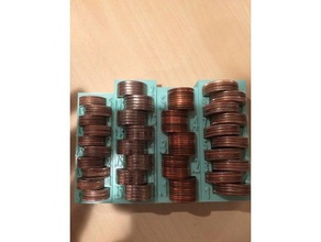 us-Münze Zähler 3d-drucken 3d Geld 3d-Teile 3d-Produkt cent cura Cent Cent-Zähler dollar Geld-box Lagerung mp wählen mp-wählen Sie mini nickel nickel-Zähler penny penny-Zähler Quartal tinkercad usa 3d print model - Mito3D