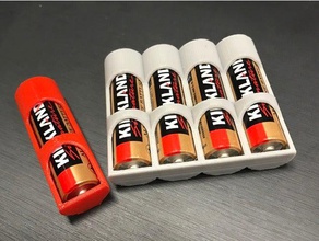 pile aa support de stockage l'organisation titulaire batterie le la 3d print model - Mito3D