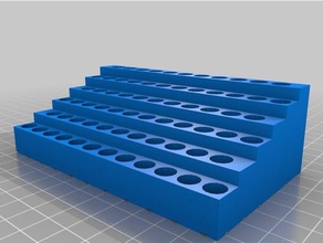 my customized parametric screwdriver bit holder tool holders & boxes 3d print model - Mito3D