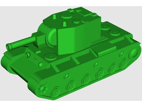 kv-2 ağır tank 4 cm model araç dünya tankları 2 Dünya Savaşı tankı 3d print model - Mito3D