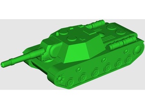 su-152 zveroboi assault gun 4 cm model vehicles tank world tanks 3d print model - Mito3D