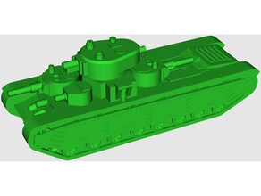t-35 heavy tank 4 cm model vehicles ww2 3d print model - Mito3D