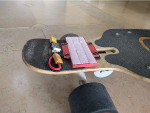 lipo-mount electric skateboard automotive Elektro-skateboard lipo-Halter 3d print model - Mito3D
