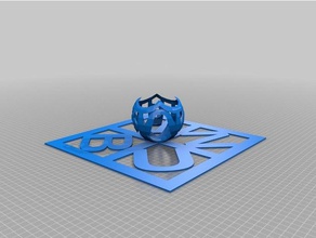 banu - stereographic projection math art customized 3d print model - Mito3D