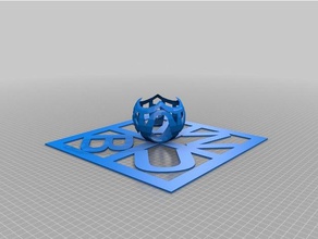 banu - stereografik projeksiyon matematik sanatı özelleştirilmiş 3d print model - Mito3D