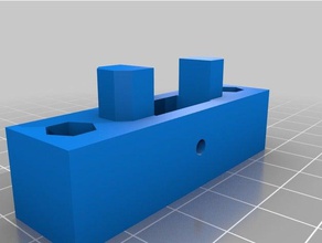 x-axis tensioner 3mm hole pulley shaft 3d printer parts 3d print model - Mito3D