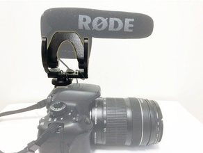 r videmic pro - support de suspension l'audio mic titulaire le microphone rode videomic rycote la 3d print model - Mito3D