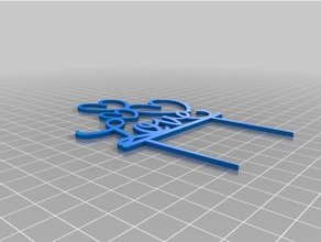 big love cake topper household supplies 3d print model - Mito3D