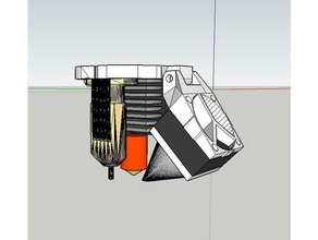 mini hotend + bltouch ventilador del enfriador Impresora 3d de las piezas 3d print model - Mito3D