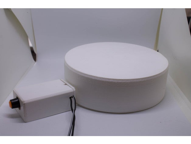 mesa giratória motorizada 5 diy 360 Vídeo graus de fotos motor gira-discos motorizado fotografia rotary rotativa 3D print model - Mito3D