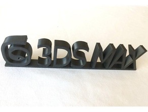 3D max logo 3d print model - Mito3D