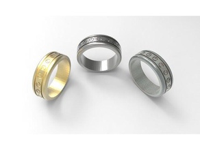 yüzük the Atlantis Ring anillos 3d print model - Mito3D