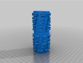 meu texto personalizado rolo de pintura ferramentas arte 3d print model - Mito3D