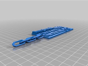 nunca desista A impressão 3d chan coroa chave storm lake 3d print model - Mito3D
