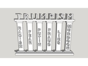 trumpism piliers les signes et logos 3d print model - Mito3D