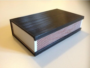 matchbox Deckel der großen box Dekor cover groß match entspricht solstickan stor 3d print model - Mito3D