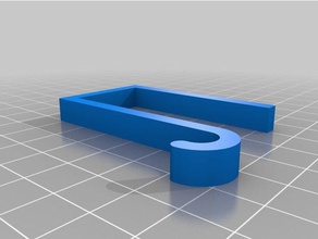 customized over-the-lip hook - narrow organization 3d print model - Mito3D
